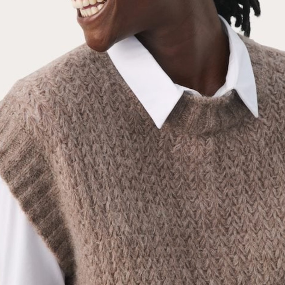 Part Two Brown Sweater Vest